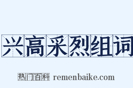 兴高采烈组词是什么意思的图片